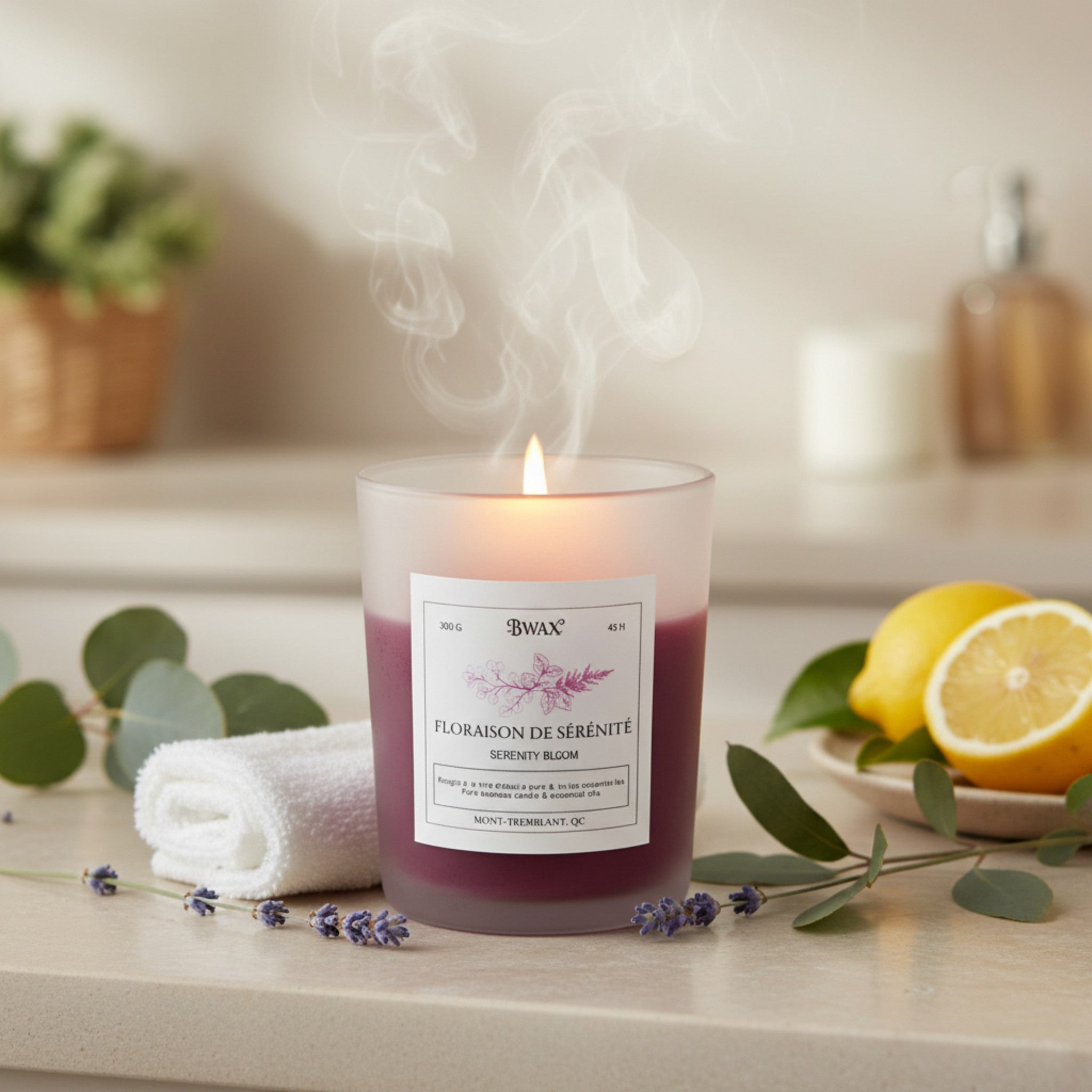 Serenity Bloom Beeswax Jar Candles