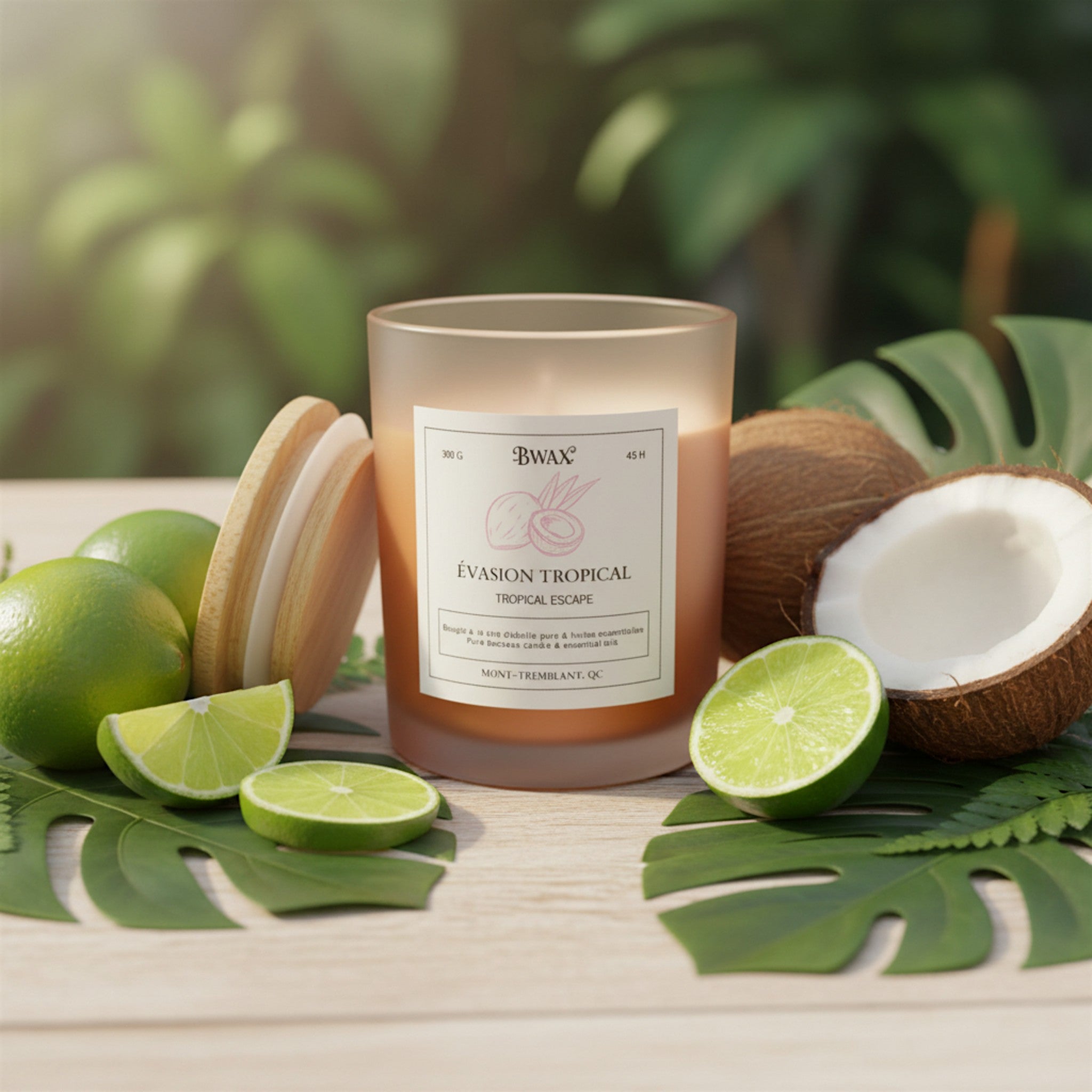 Tropical Escape Beeswax Jar Candles