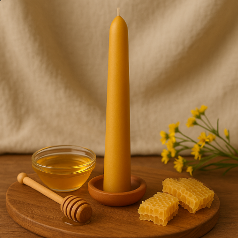 Beeswax Taper Candle